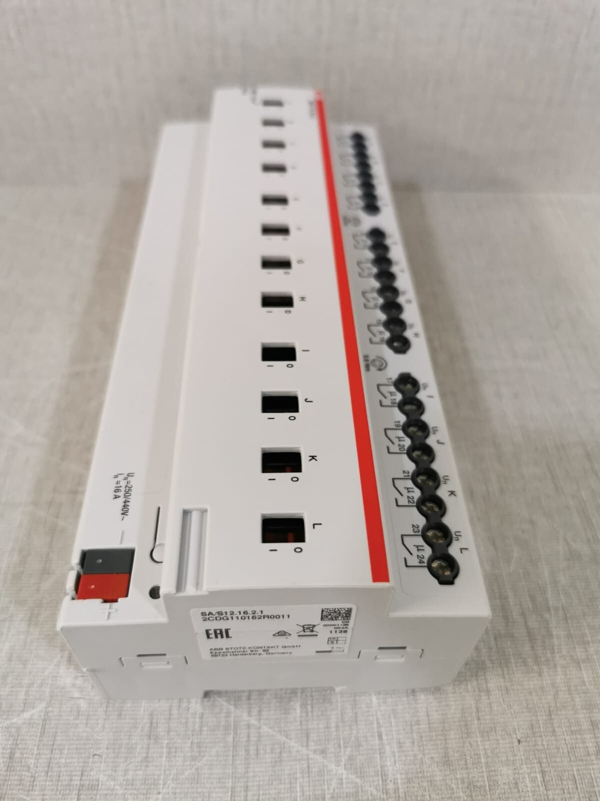 ABB 2CDG110162R0011 ABB 2CDG110162R0011 SA/S 12.16.2.1 i-bus KNX Switch Actuator 8
