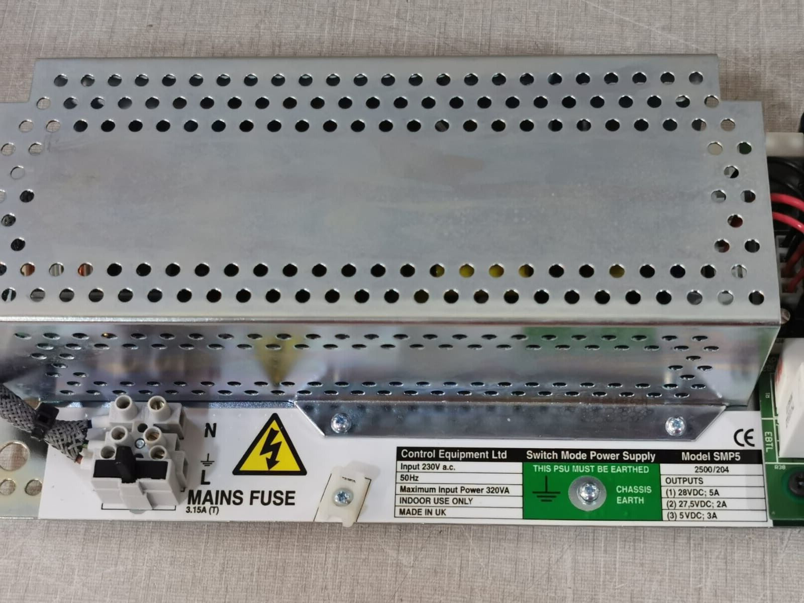 Control Equipment MODEL-SMP5 Model SMP5 Switch Mode Power Supply PCB Board by Control Equipment Ltd 2