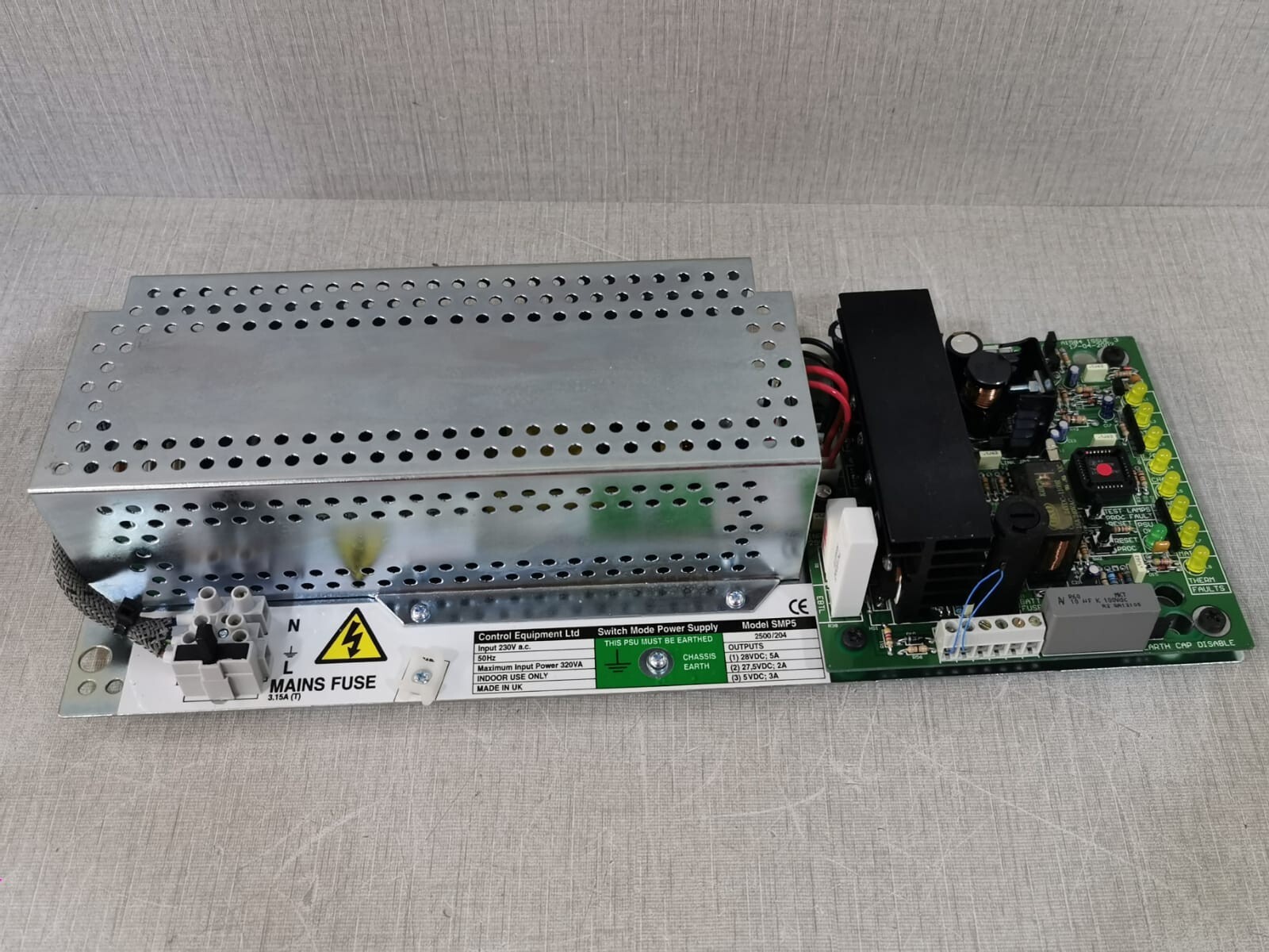 Control Equipment MODEL-SMP5 Model SMP5 Switch Mode Power Supply PCB Board by Control Equipment Ltd 4