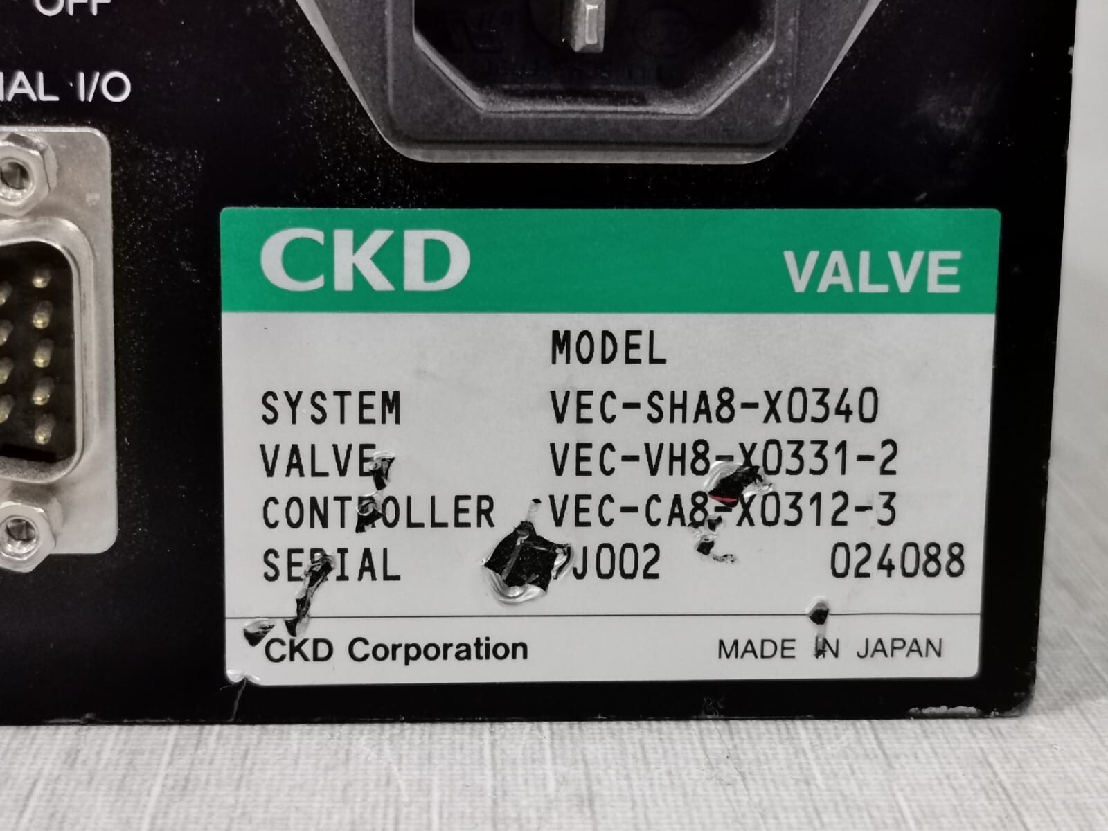 CKD X0312-3 CKD VEC-CA8-QUICK1 / VEC-CA8-X0312-3 APC VALVE CONTROLLER without Key 3