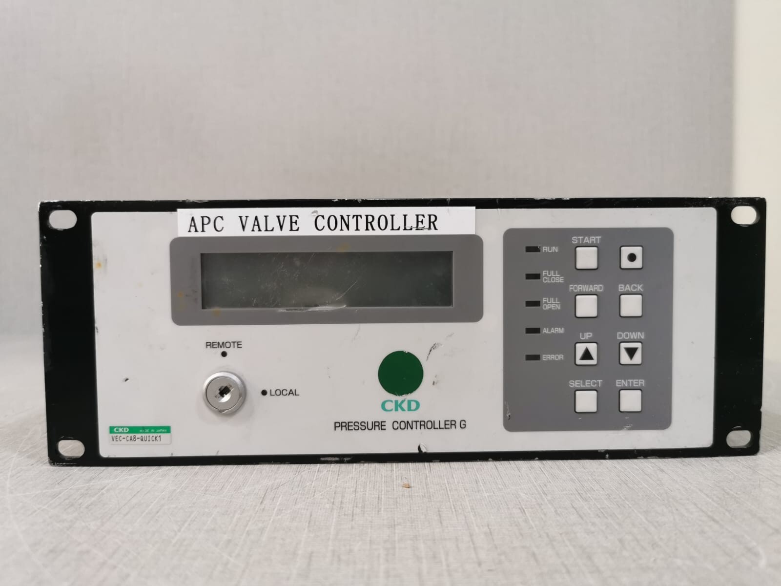CKD VEC-CA8-QUICK1 / VEC-CA8-X0312-3 APC VALVE CONTROLLER without Key