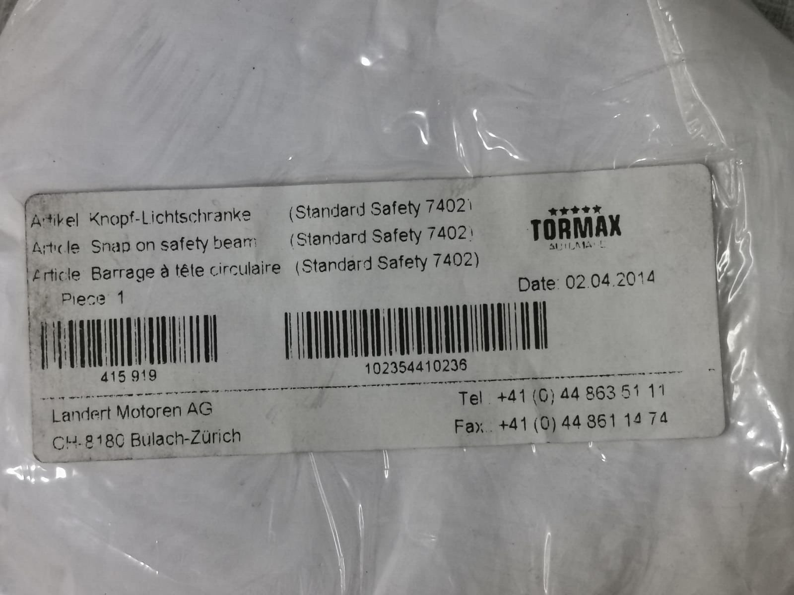 TORMAX 7402 TORMAX Standard Safety 7402 3
