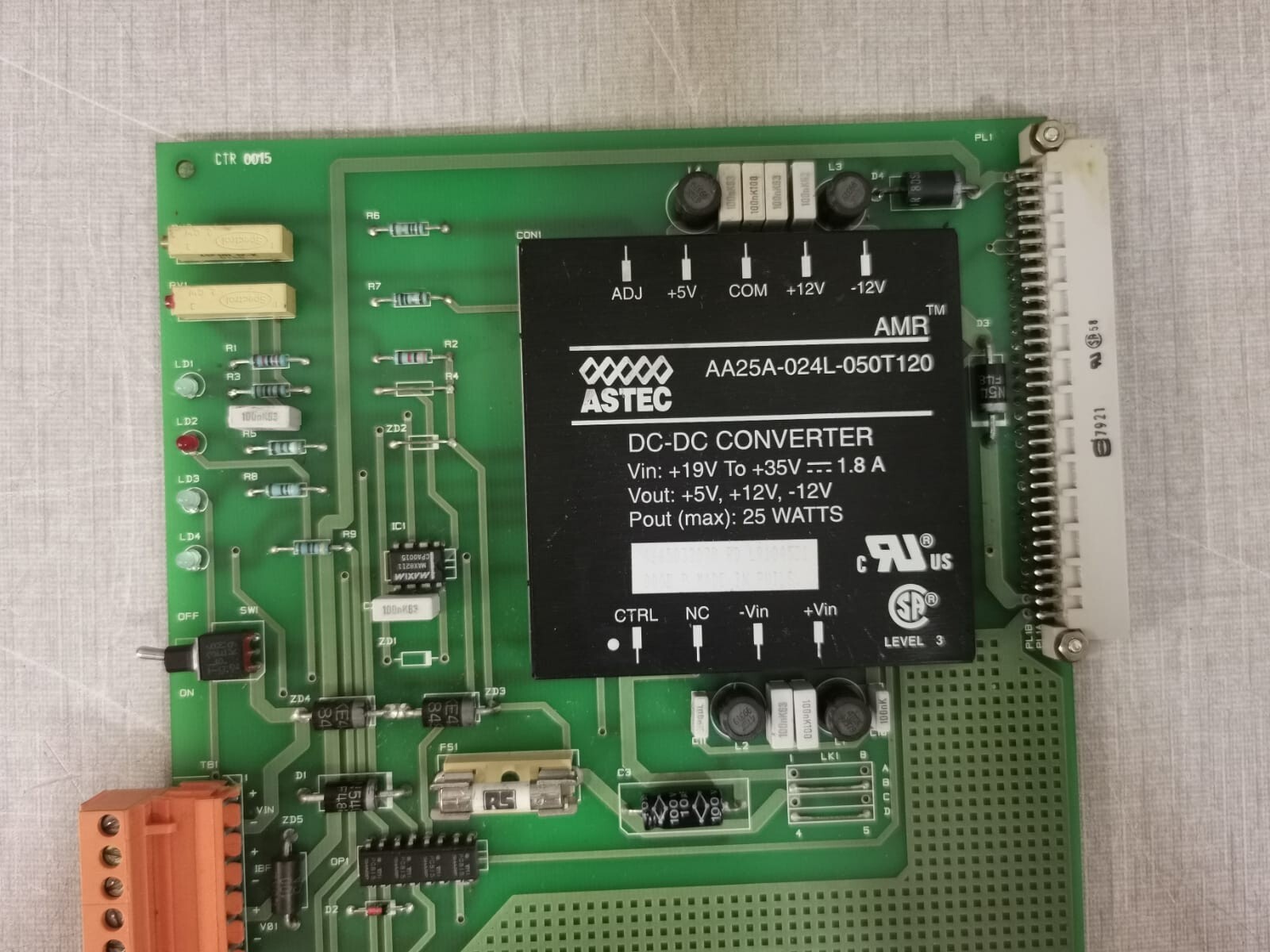 Unbranded 46940C-5 SERCK 46940C-5 w/ ASTEC DC-DC Converter AA25A-024L-050T120 25Watts 3