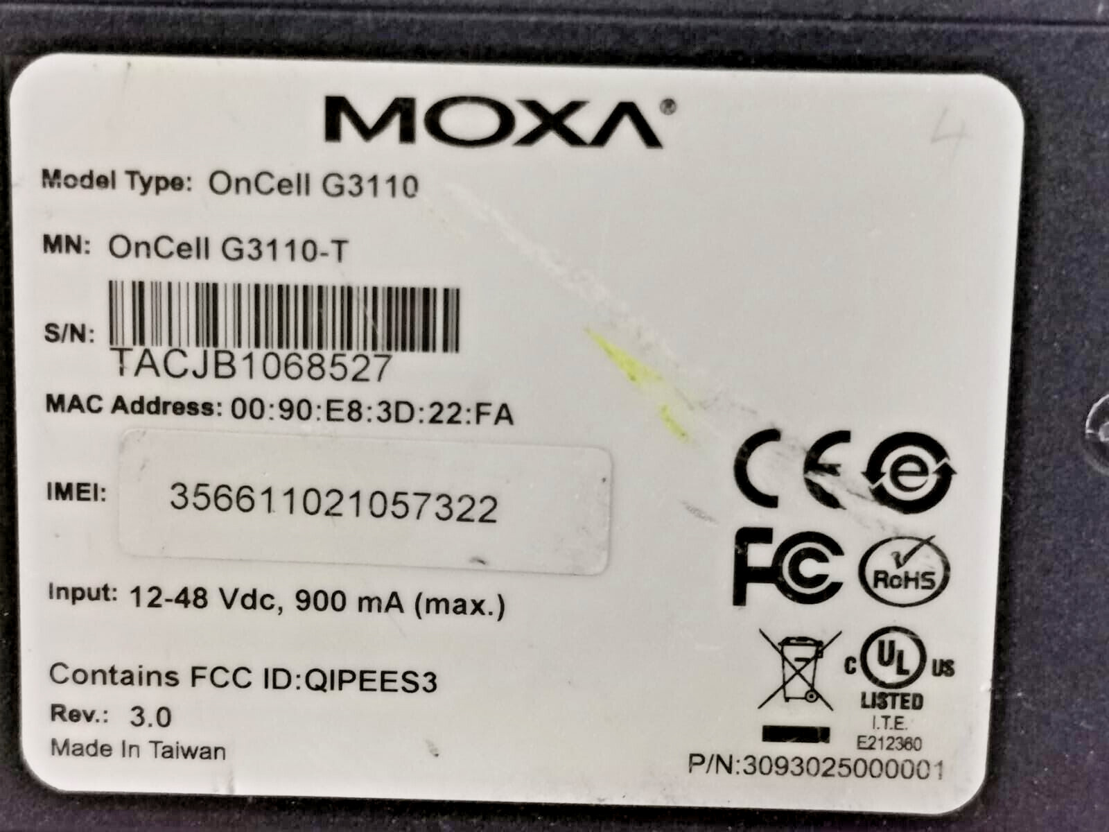 Moxa G3110-T MOXA OnCell G3110-T /REV.3.0 3