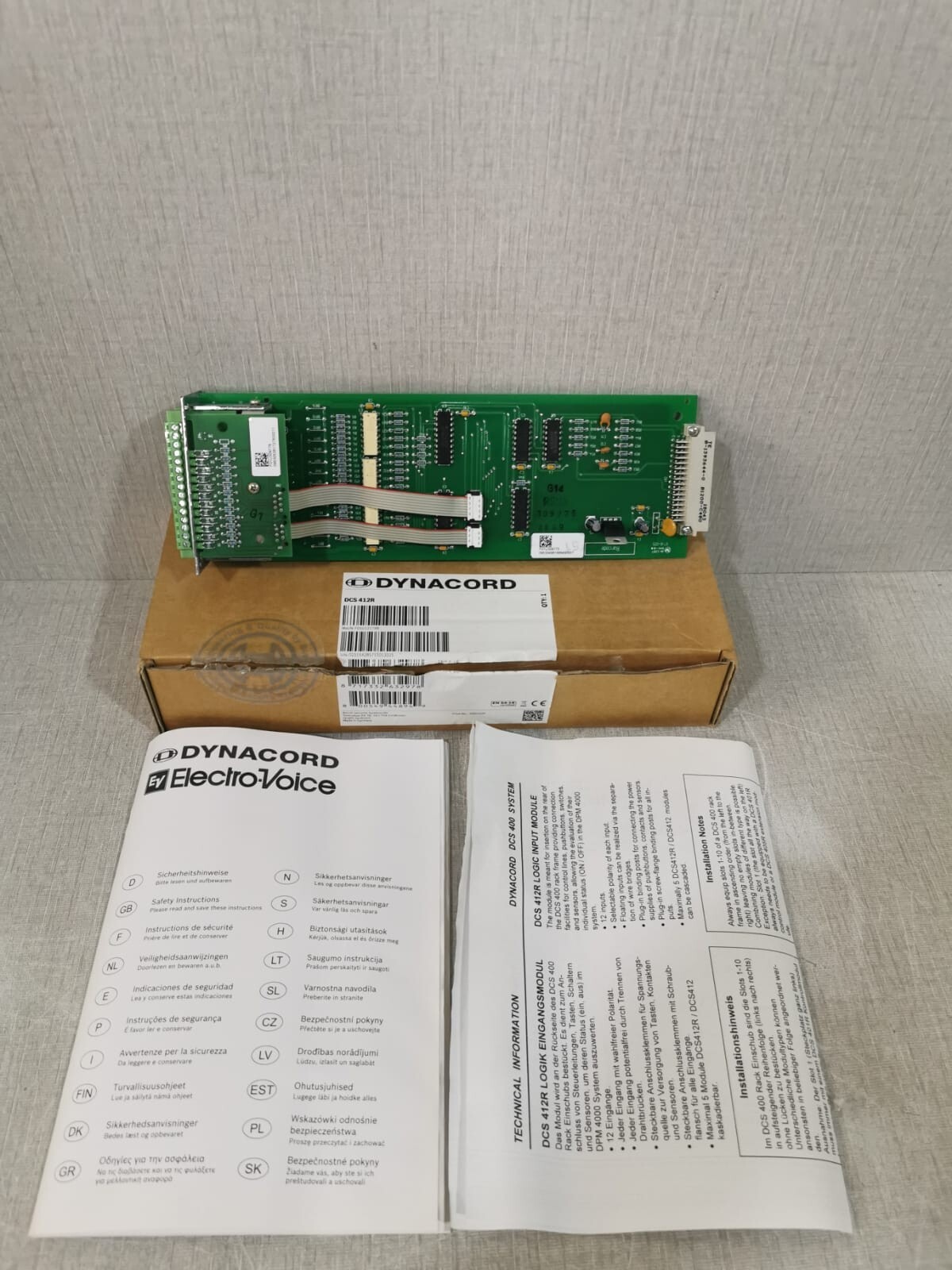 DYNACORD DCS 412R Inputs Module