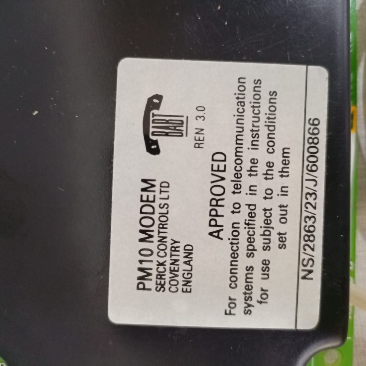 SERCK 46746C-6 PM10 SERCK 46746C-6 PM10 MODEM CARD TYPE PHIDA / 72954M 4