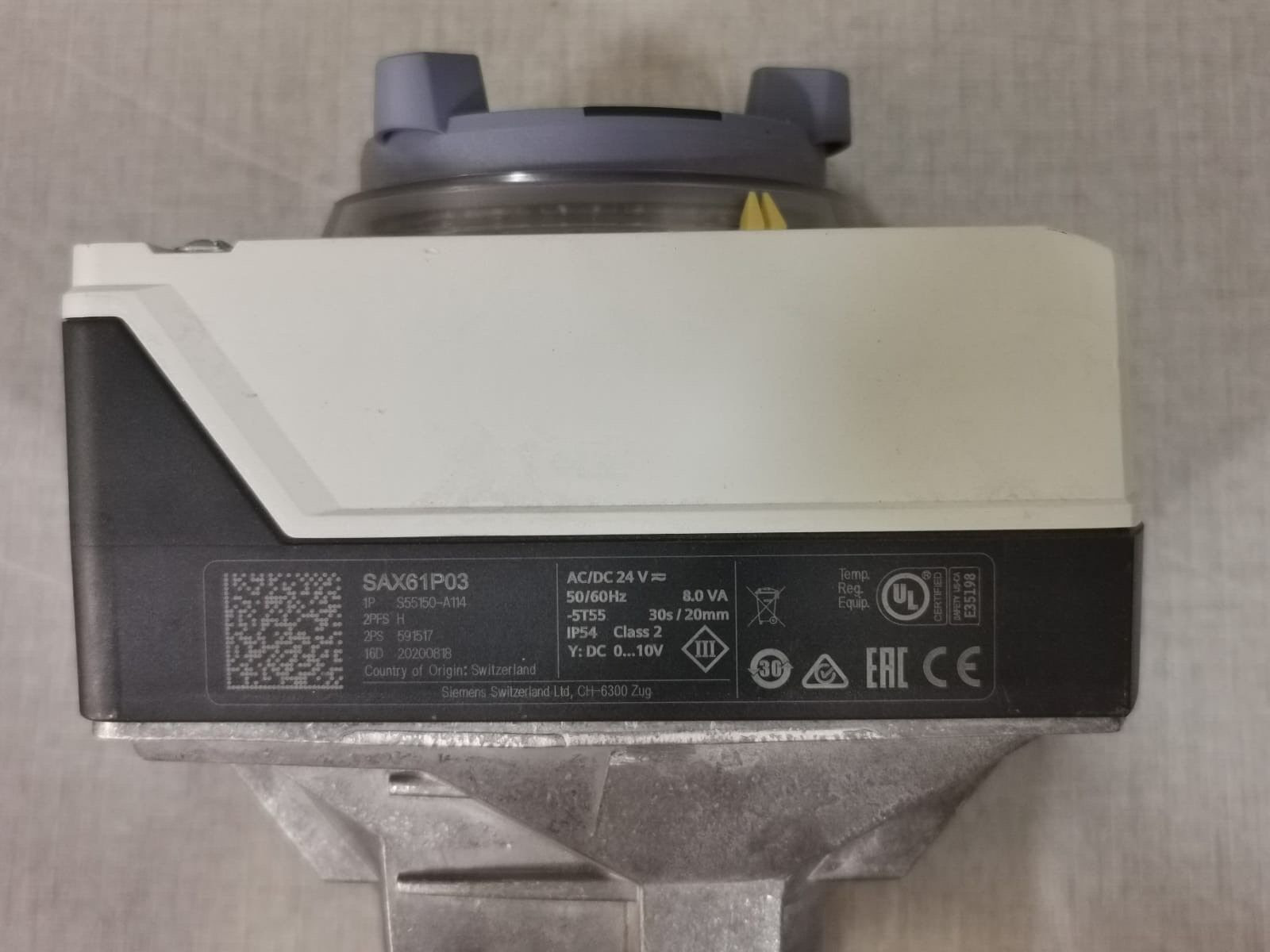Siemens SAX61P03 Siemens SAX61P / SAX61P03 Valve Actuator AC/DC 24V 2