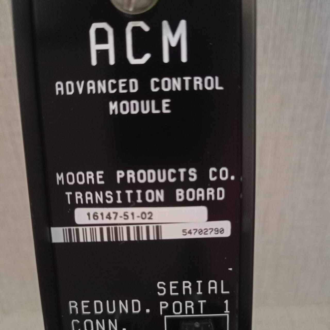 Siemens 16147-51-02 SIEMENS MOORE 16147-51-02 CCM / ACM Transition Board 33816147510 G31-1 2