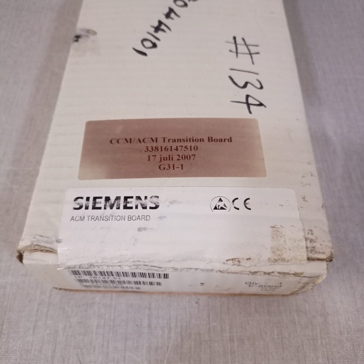 Siemens 16147-51-02 SIEMENS MOORE 16147-51-02 CCM / ACM Transition Board 33816147510 G31-1 4