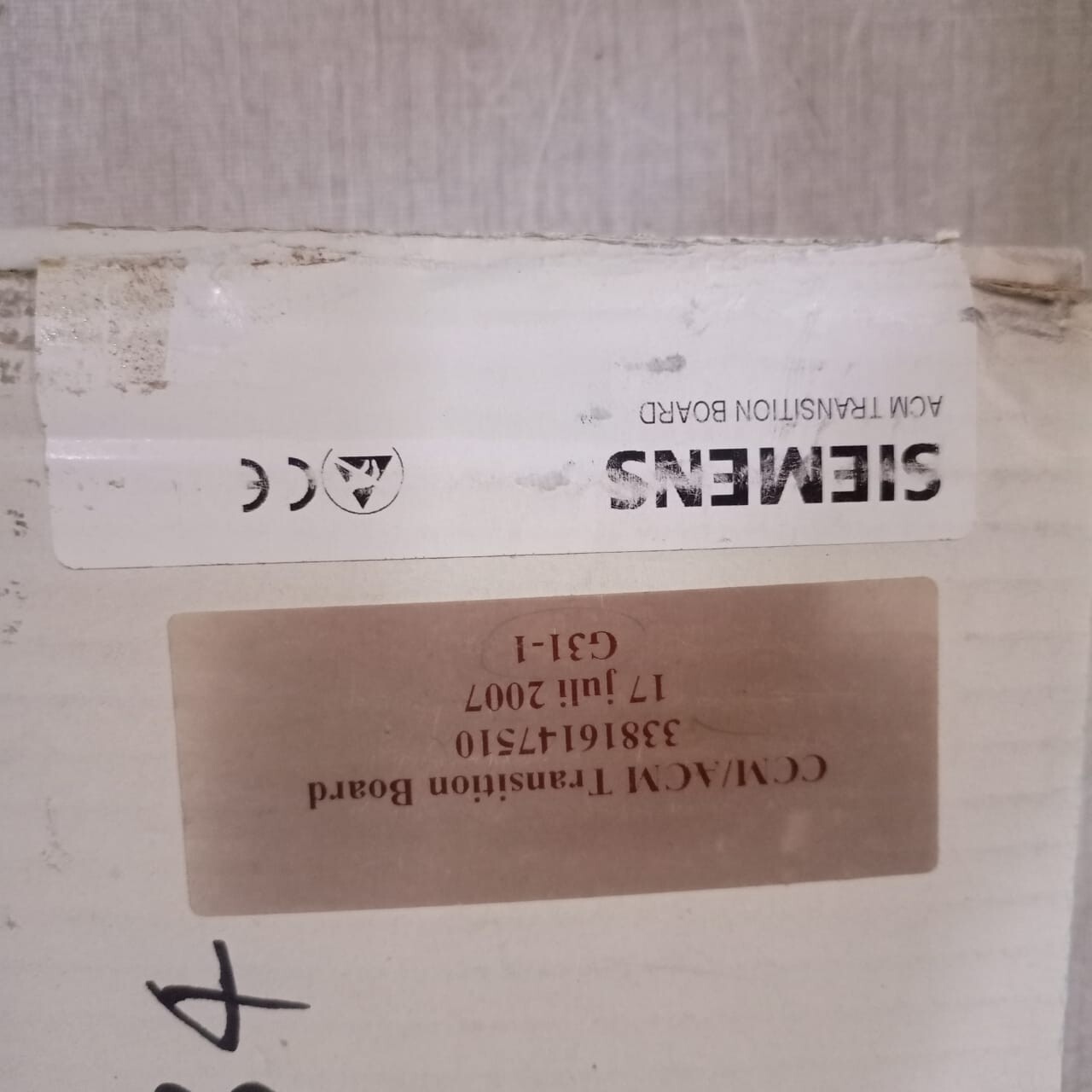 Siemens 16147-51-02 SIEMENS MOORE 16147-51-02 CCM / ACM Transition Board 33816147510 G31-1 5