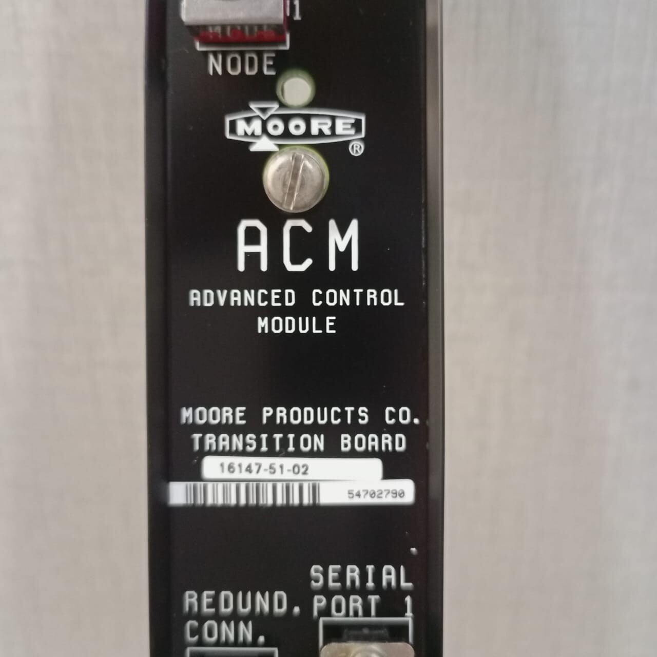 Siemens 16147-51-02 SIEMENS MOORE 16147-51-02 CCM / ACM Transition Board 33816147510 G31-1 7
