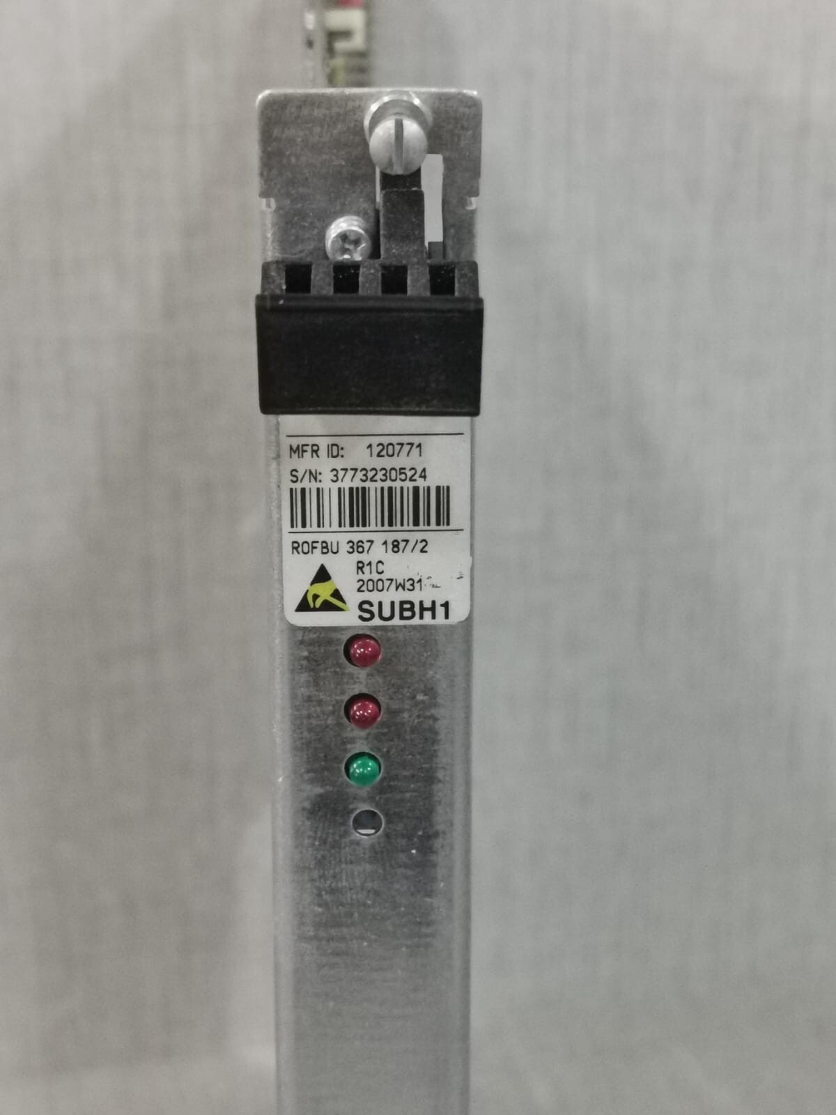 ABB 367 187/2 R1C 2007W31 SUBH1 ABB ROFBU 367 187/2 R1C 2007W31 SUBH1 120771 Mother Board 2