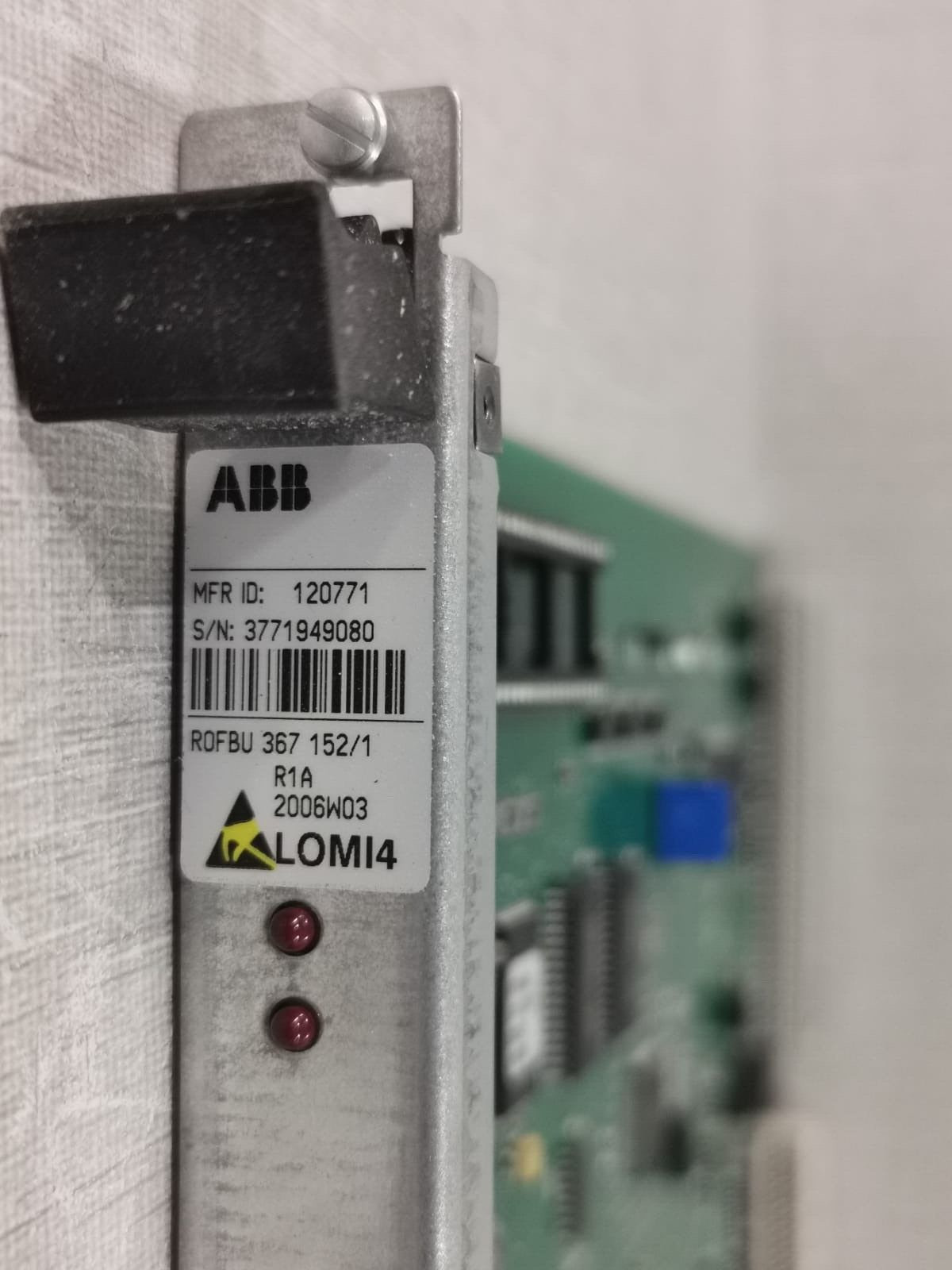 ABB 367 152/1 ABB ROFBU 367 152/1 LOMI4 R1A 2006W03 2