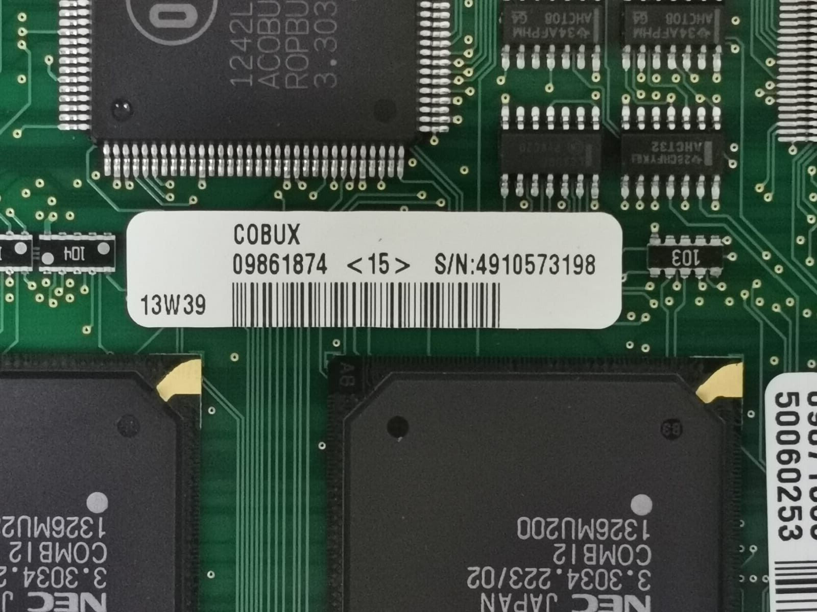 ABB COBUX R1A 27540050 ABB COBUX R1A 27540050 Flash PCB Card S/n:4910573198 Mother Board 5