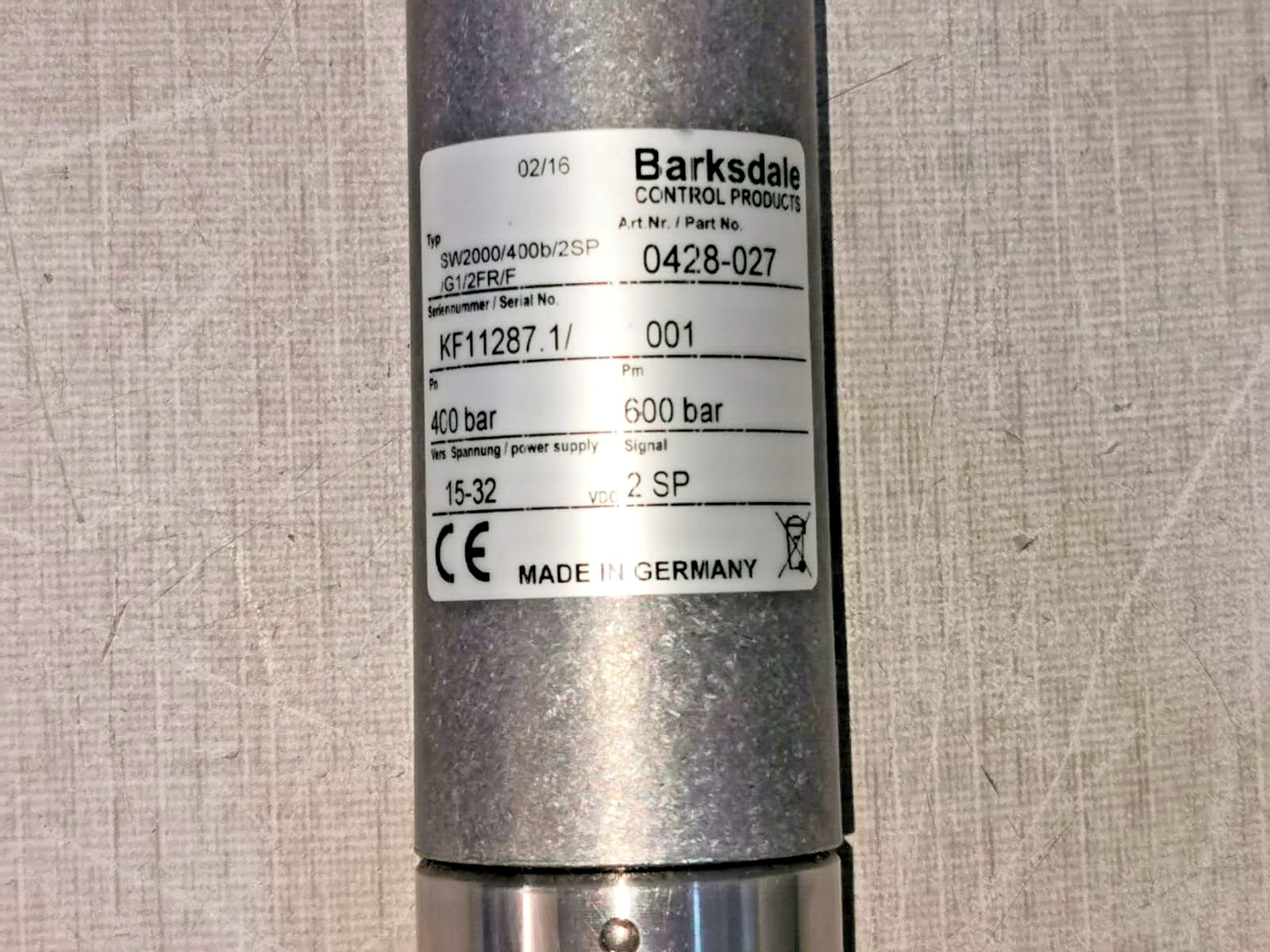 Barksdale SW2000 Barksdale SW2000 Electronic Pressure Switch 2