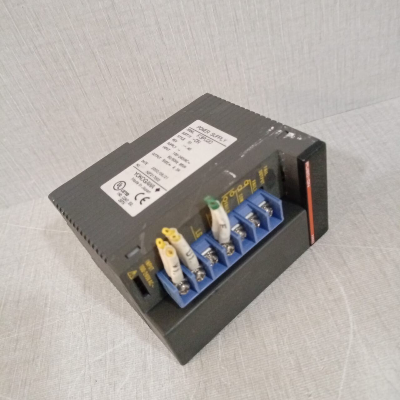 Yokogawa F3PU20 YOKOGAWA F3PU20 POWER SUPPLY PU20-ON 3