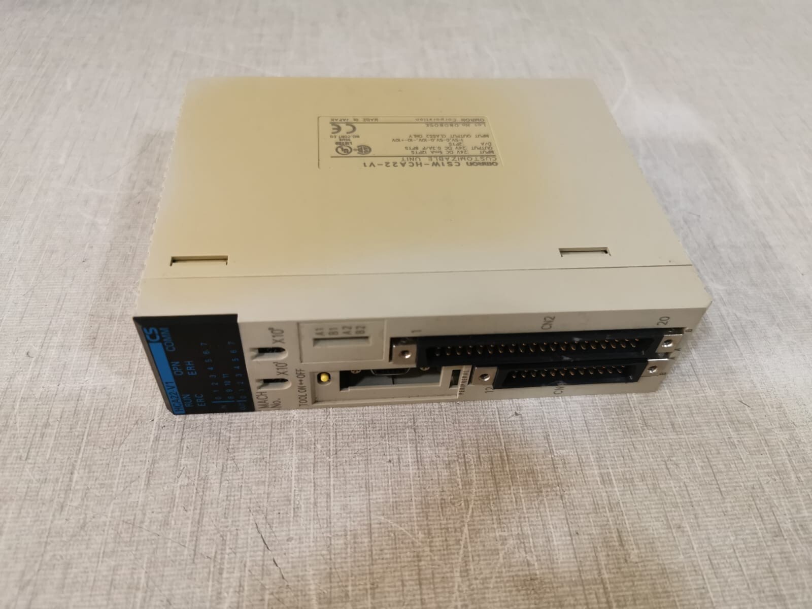 Omron CS1W-HCA22-V1 Omron CS1W-HCA22-V1 24VDC 5MA 12PTS Customizable Unit 4