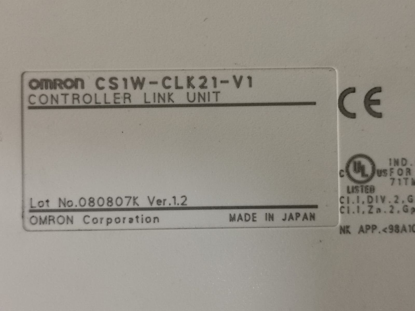 Omron CS1W-CLK21-V1 Omron CS1W-CLK21-V1 VER.1.2 Controller Link Unit 4