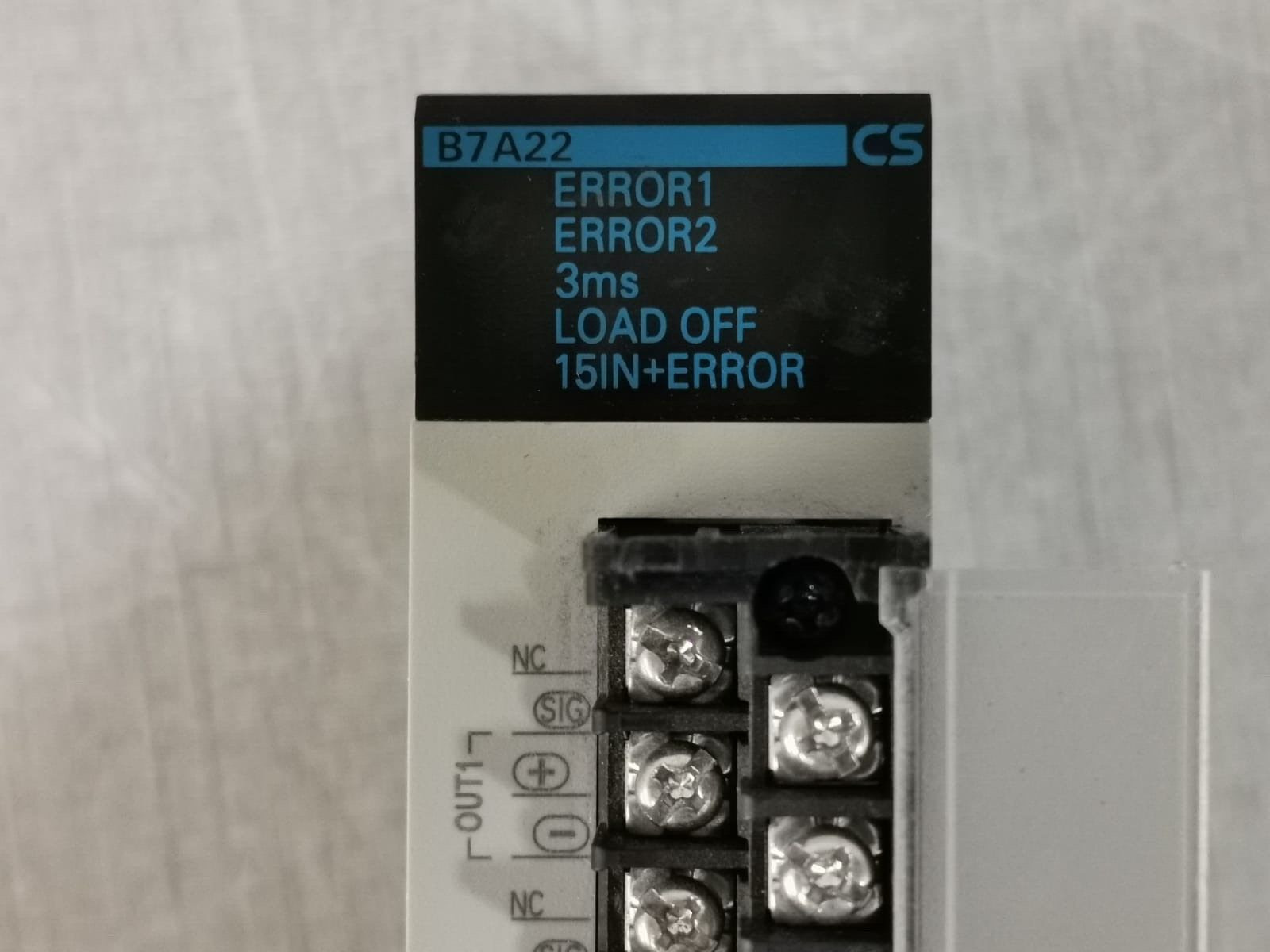 Omron CS1W-B7A22 OMRON CS1W-B7A22 B7A Interface Unit 24VDC 60mA 2