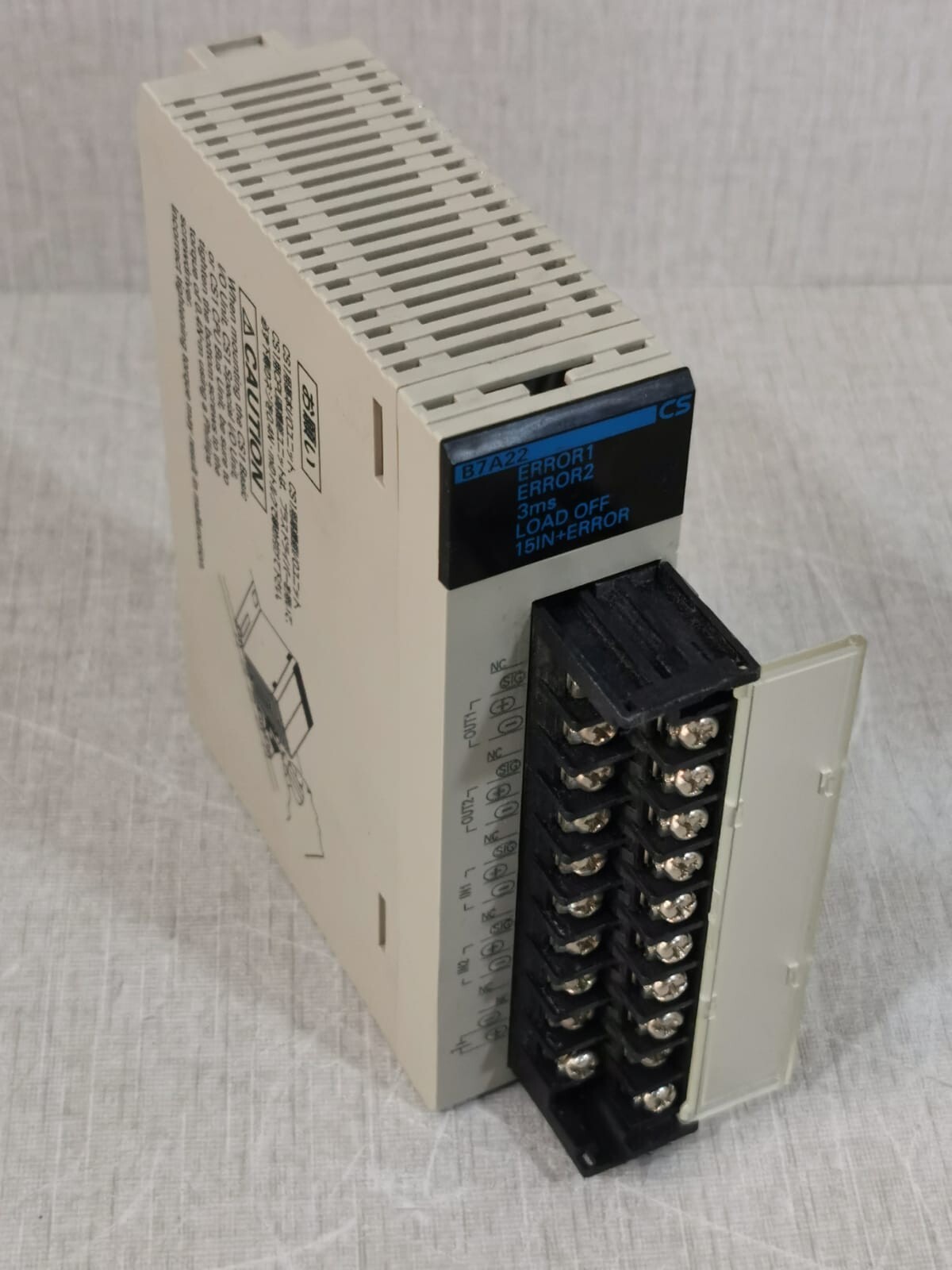 Omron CS1W-B7A22 OMRON CS1W-B7A22 B7A Interface Unit 24VDC 60mA 6