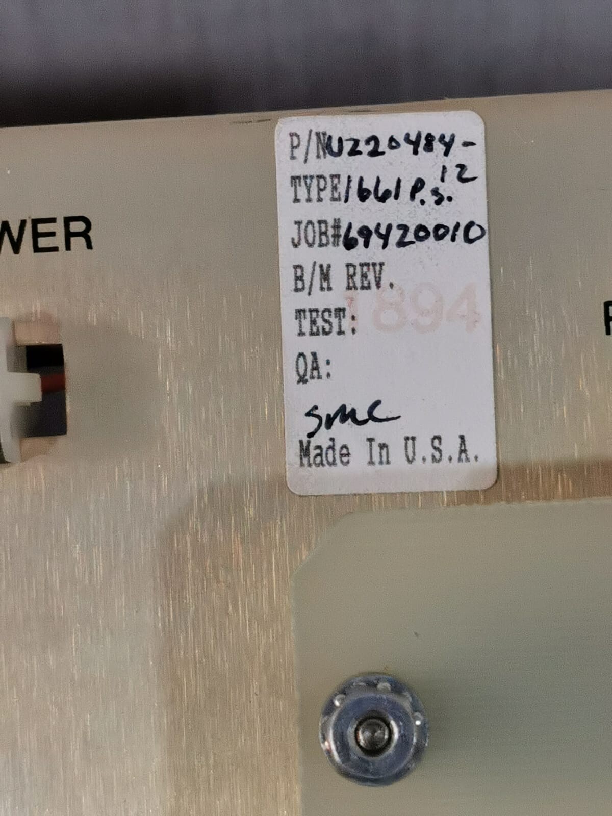 Unbranded UZ20484-12 UZ20484-12 Panel Board Power Supply Module TRI640/50 2