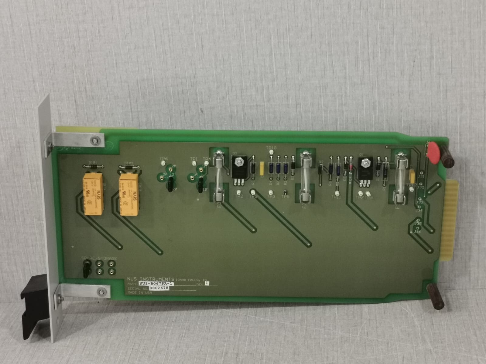 NUS INSTRUMENTS LOG2000-724-1/NUS-A050PA-1 NUS INSTRUMENTS LOG2000-724-1/NUS-A050PA-1 REV.0 2