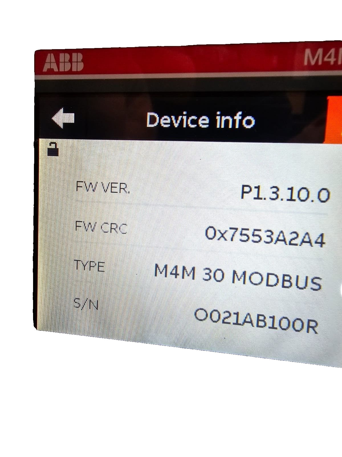 ABB MODBUS-2CSG274761R4051 ABB M4M 30 MODBUS-2CSG274761R4051 NETWORK ANALYZER - CRACKED SURFACE 2