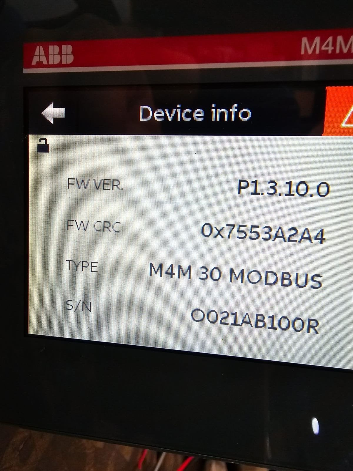 ABB MODBUS-2CSG274761R4051 ABB M4M 30 MODBUS-2CSG274761R4051 NETWORK ANALYZER - CRACKED SURFACE 5