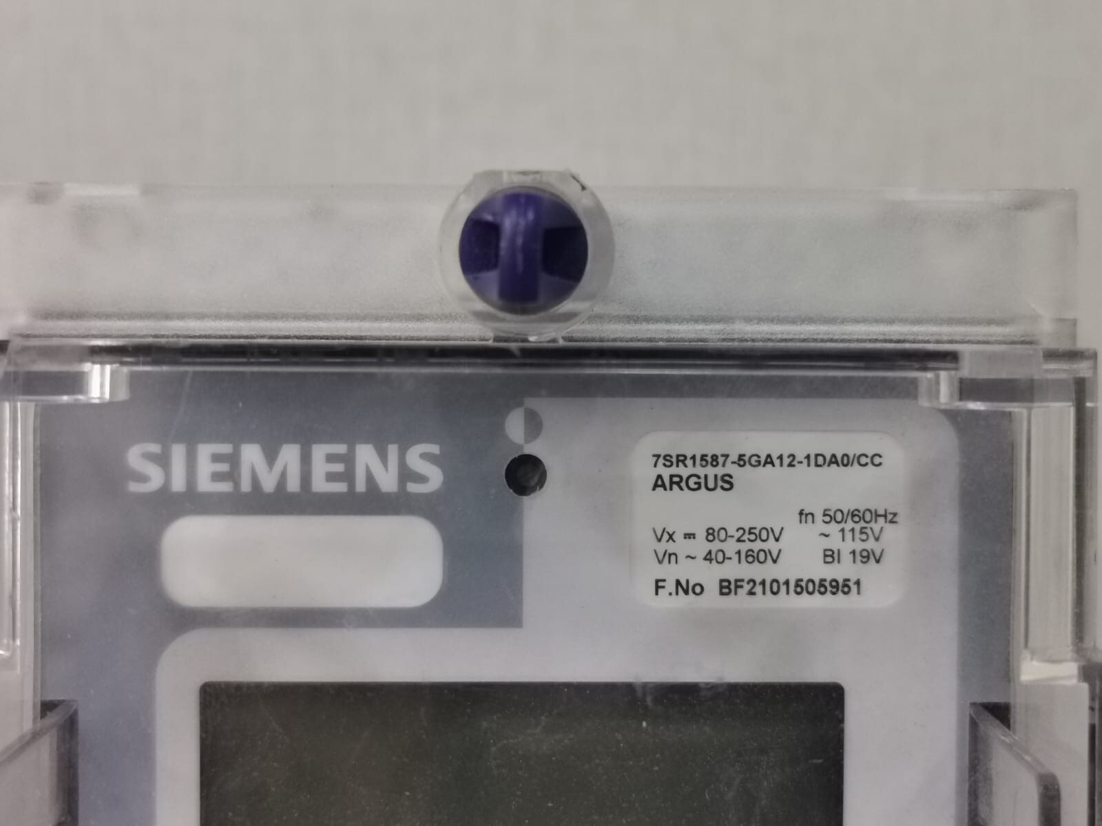 Siemens BF2101505951 SIEMENS 7SR1587-5GA12-1DA0/CC -F.NR. BF2101505951 2