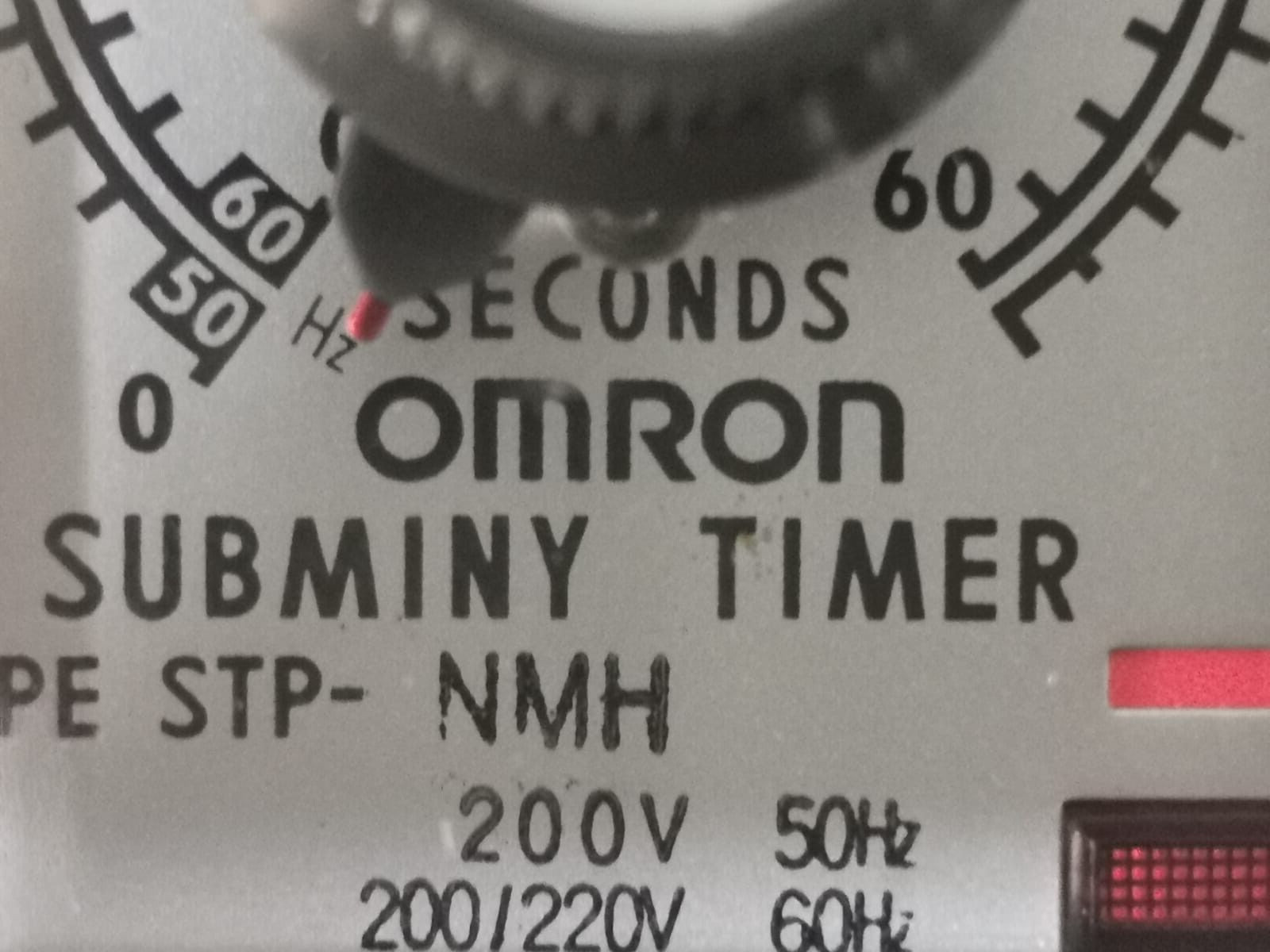 Omron STP-NMH OMRON SUBMINY TIMER STP-NMH -60SEC /200-220V 50/60HZ 3