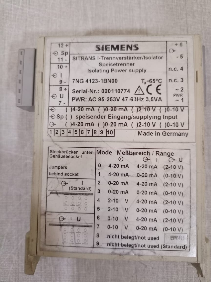 Siemens 4123-1BN00 SIEMENS 7NG 4123-1BN00 -BROKEN CASE 5