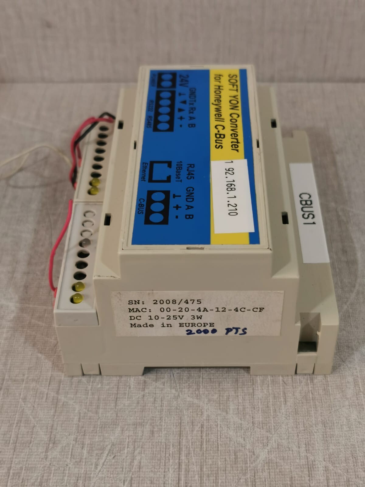 Honeywell C-BUS Honeywell Soft Yon Converter C-Bus for OPC Servers 6