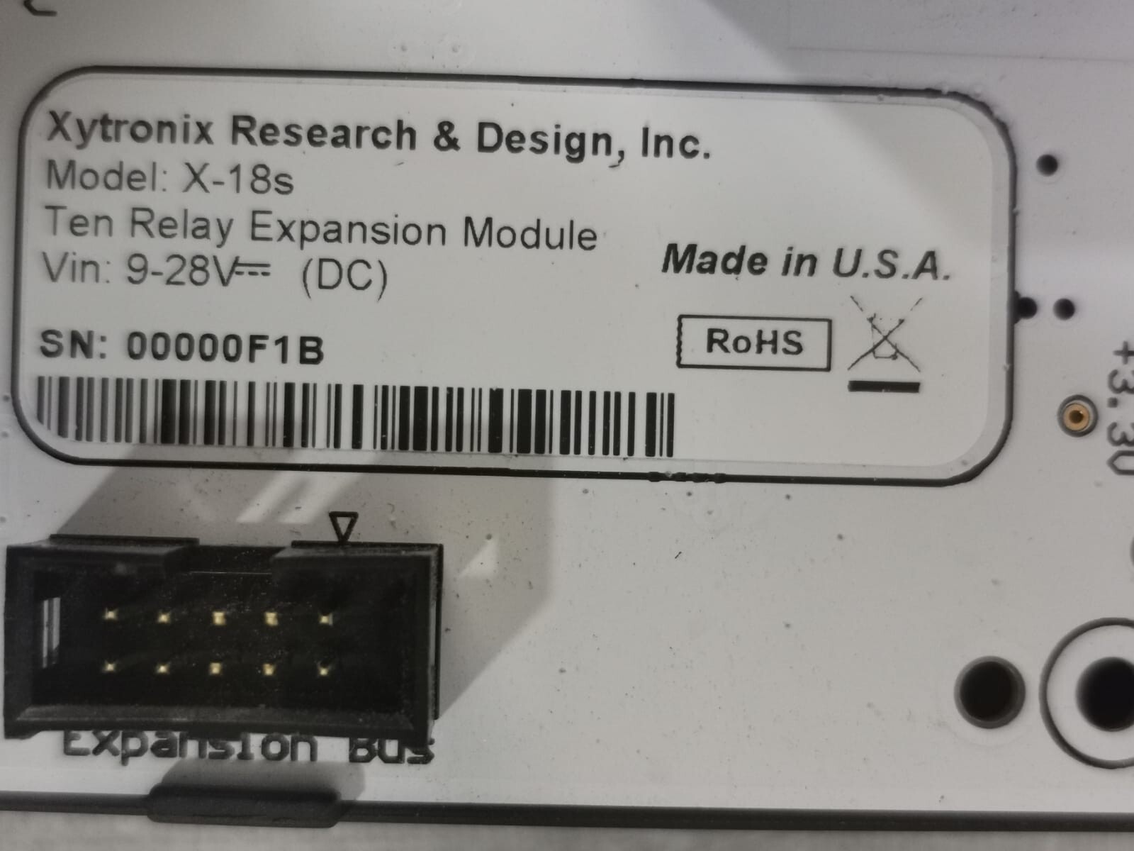 CONTROL BY WEB X-18S CONTROL BY WEB X-18s TEN RELAY EXPANSION MODULE 2