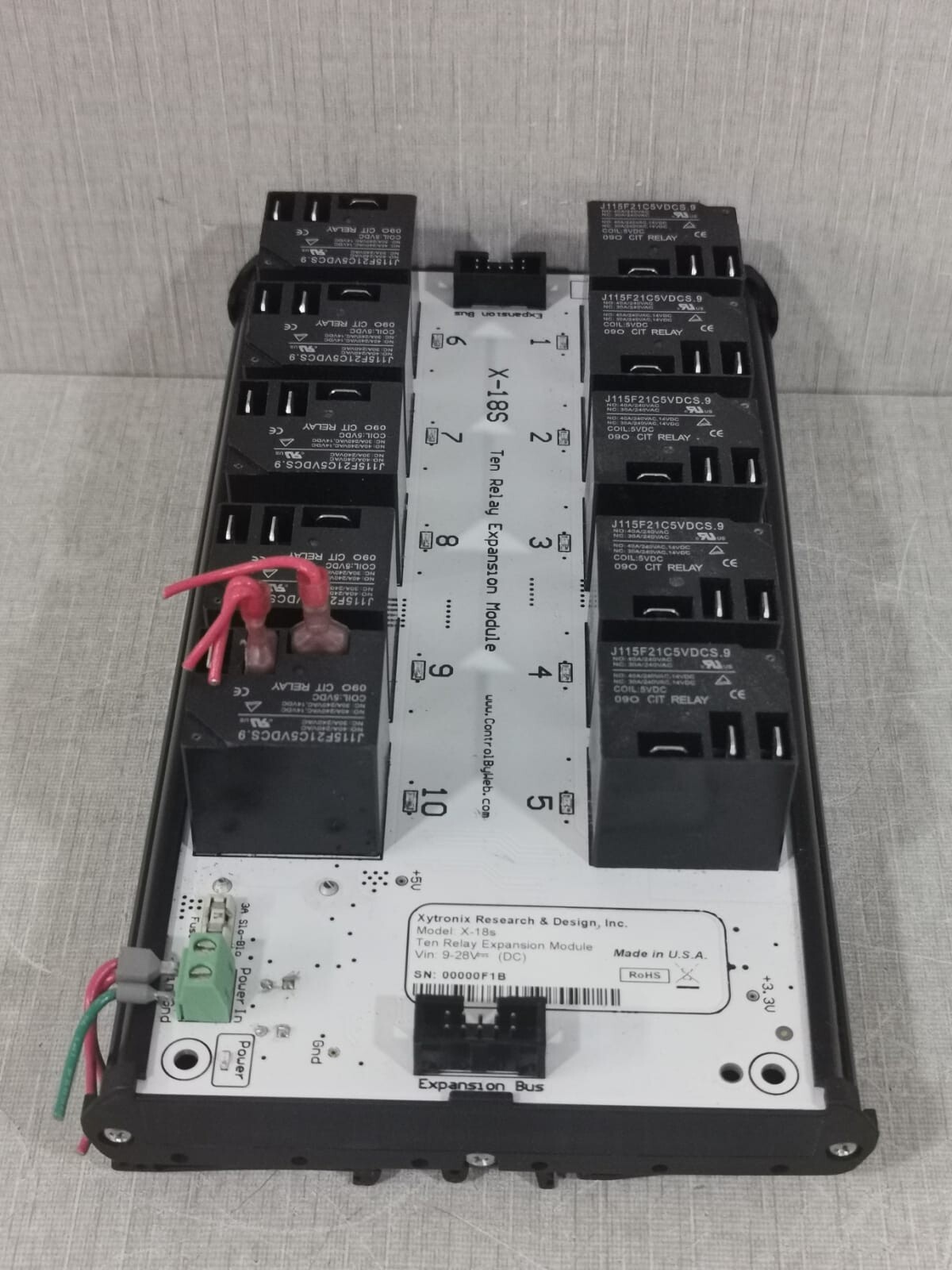 CONTROL BY WEB X-18S CONTROL BY WEB X-18s TEN RELAY EXPANSION MODULE 6