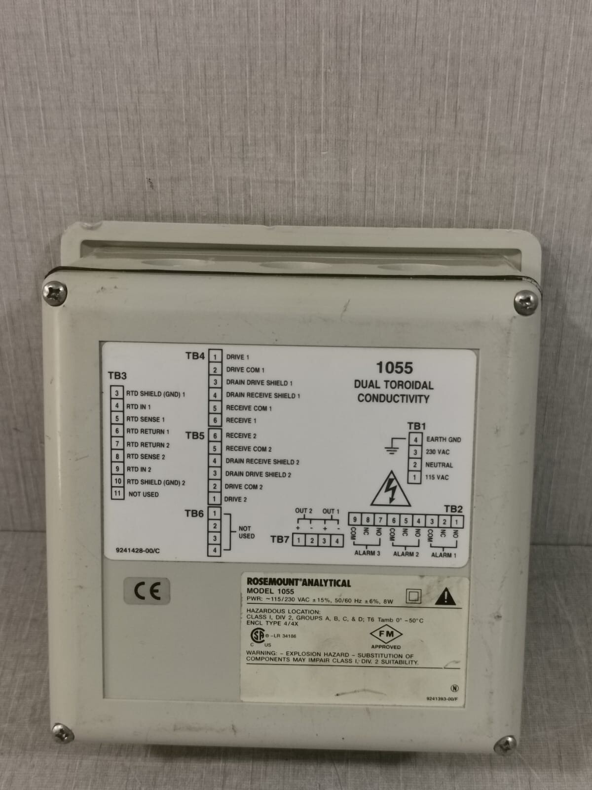 Rosemount II-1055 ROSEMOUNT ANALYTICAL SOLU CAMP II 1055-01-21-31 V.3.23 9
