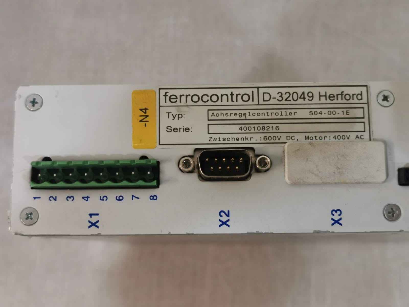 Ferrocontrol S04-00-1E Ferrocontrol D-32049 Herford / Achsregelcontroller S04-00-1E 2