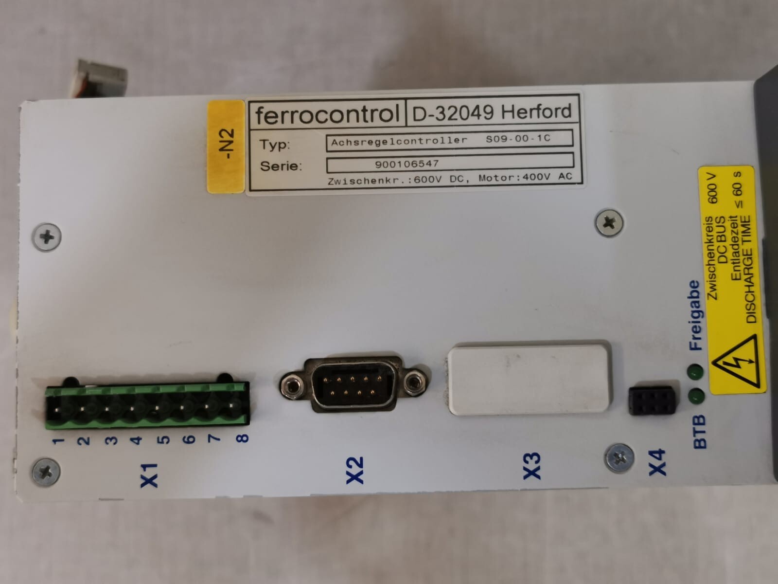 Ferrocontrol S09-00-1C Ferrocontrol D-32049 Herford / Achsregelcontroller S09-00-1C 2