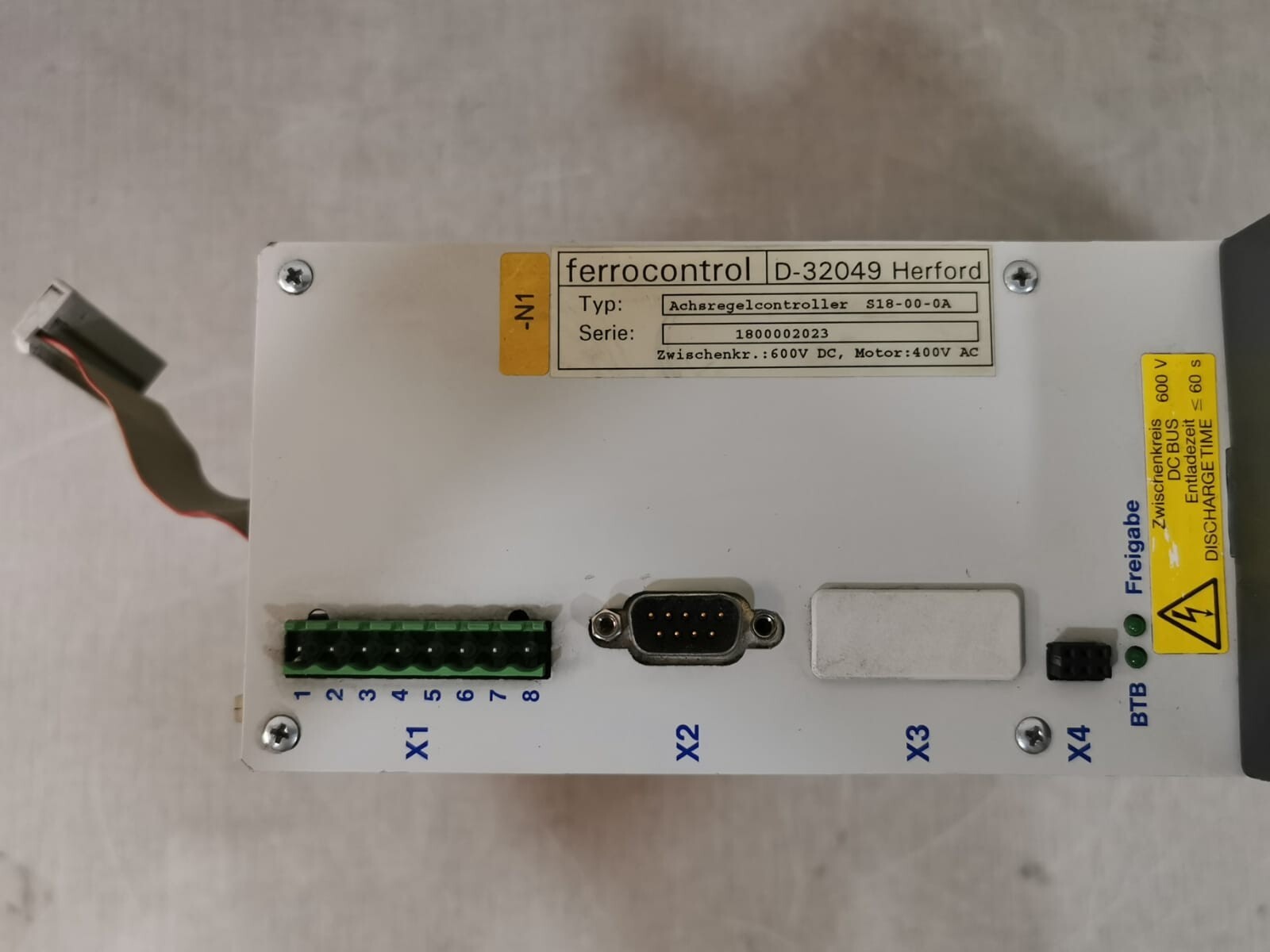 Ferrocontrol S18-00-0A Ferrocontrol D-32049 Herford / Achsregelcontroller S18-00-0A 2