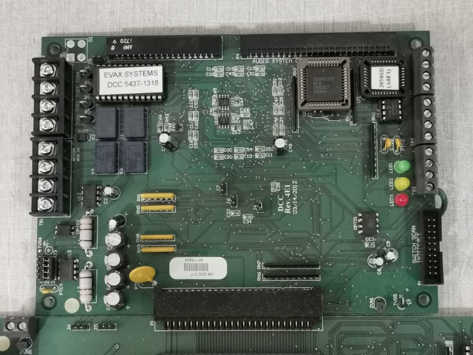 EVAX Systems DCC-5437 EVAX Systems DCC 5437-1318 PCB Mother Board 4