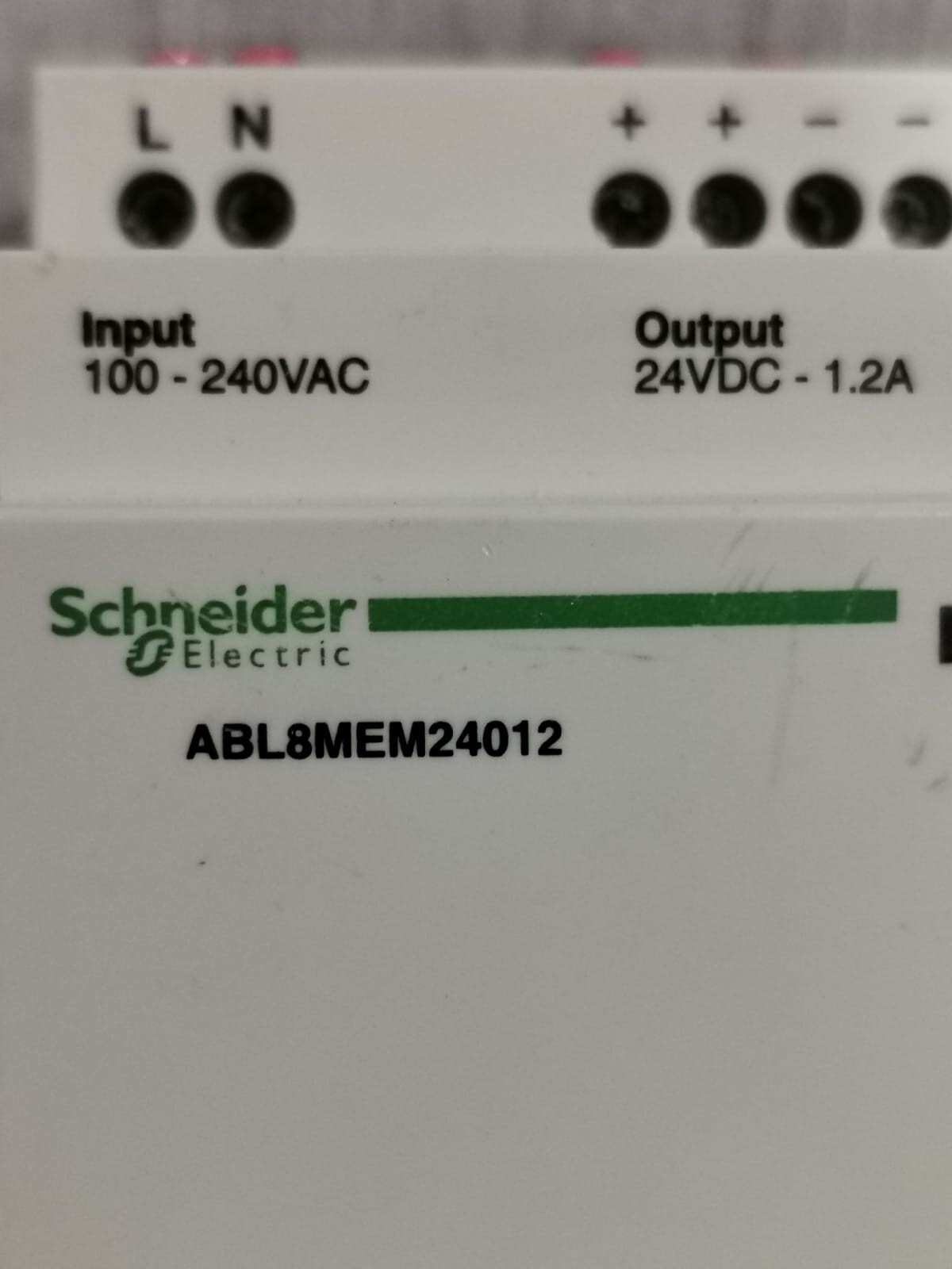Schneider Electric ABL8MEM24012 SCHNEIDER ABL8MEM24012 Regulated Switch Power Supply 100-240VAC 2