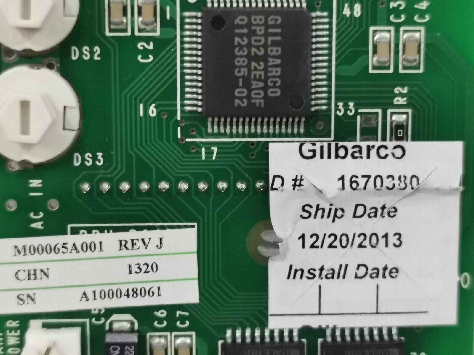 Gilbarco M02652A001 Gilbarco M02652A001 REV G/ M00065A001 Rev J Control Board 4
