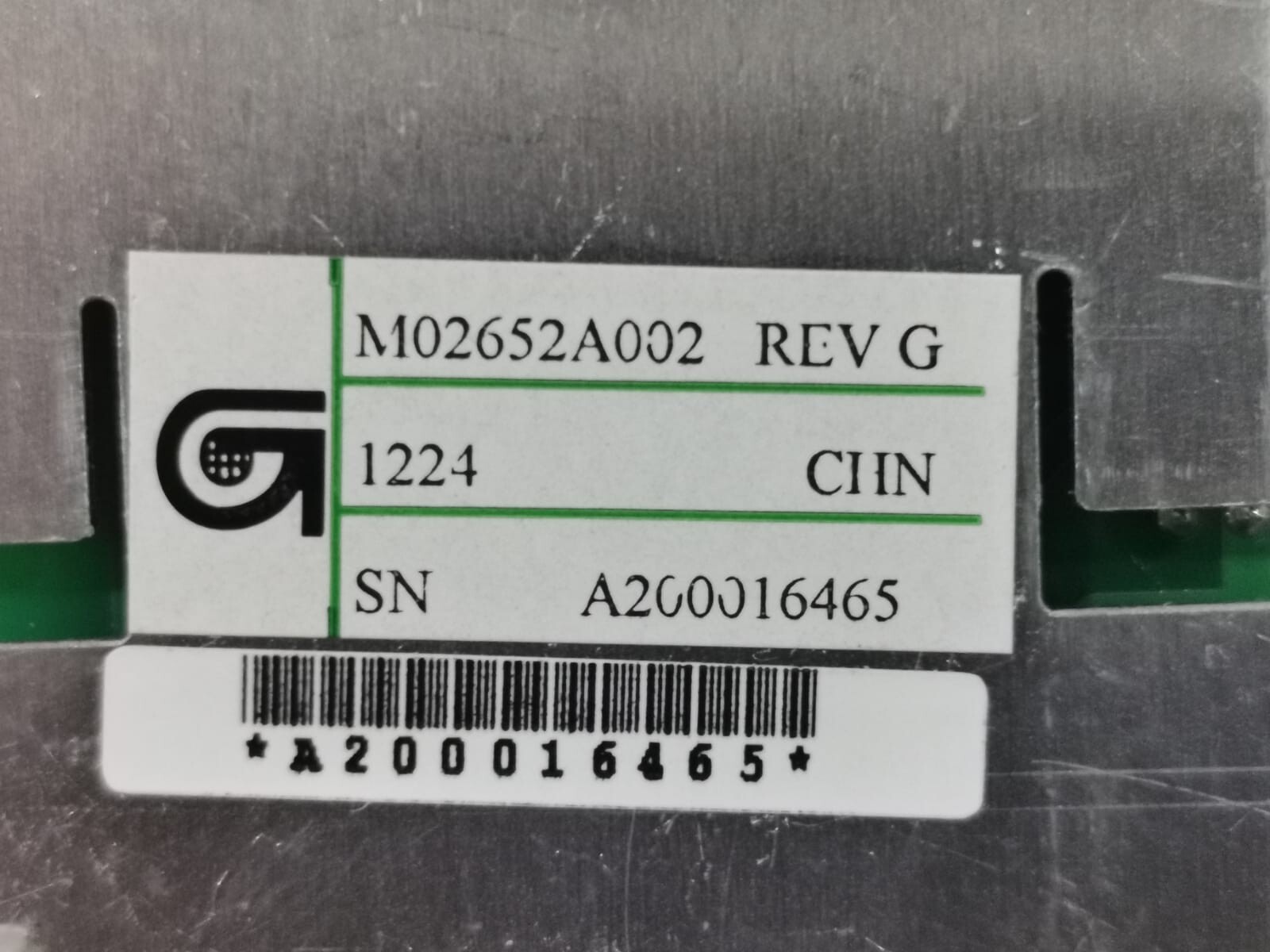 Gilbarco M02652A002 Gilbarco M02652A002 REV G/ M00065A001 Rev J Control Board 2