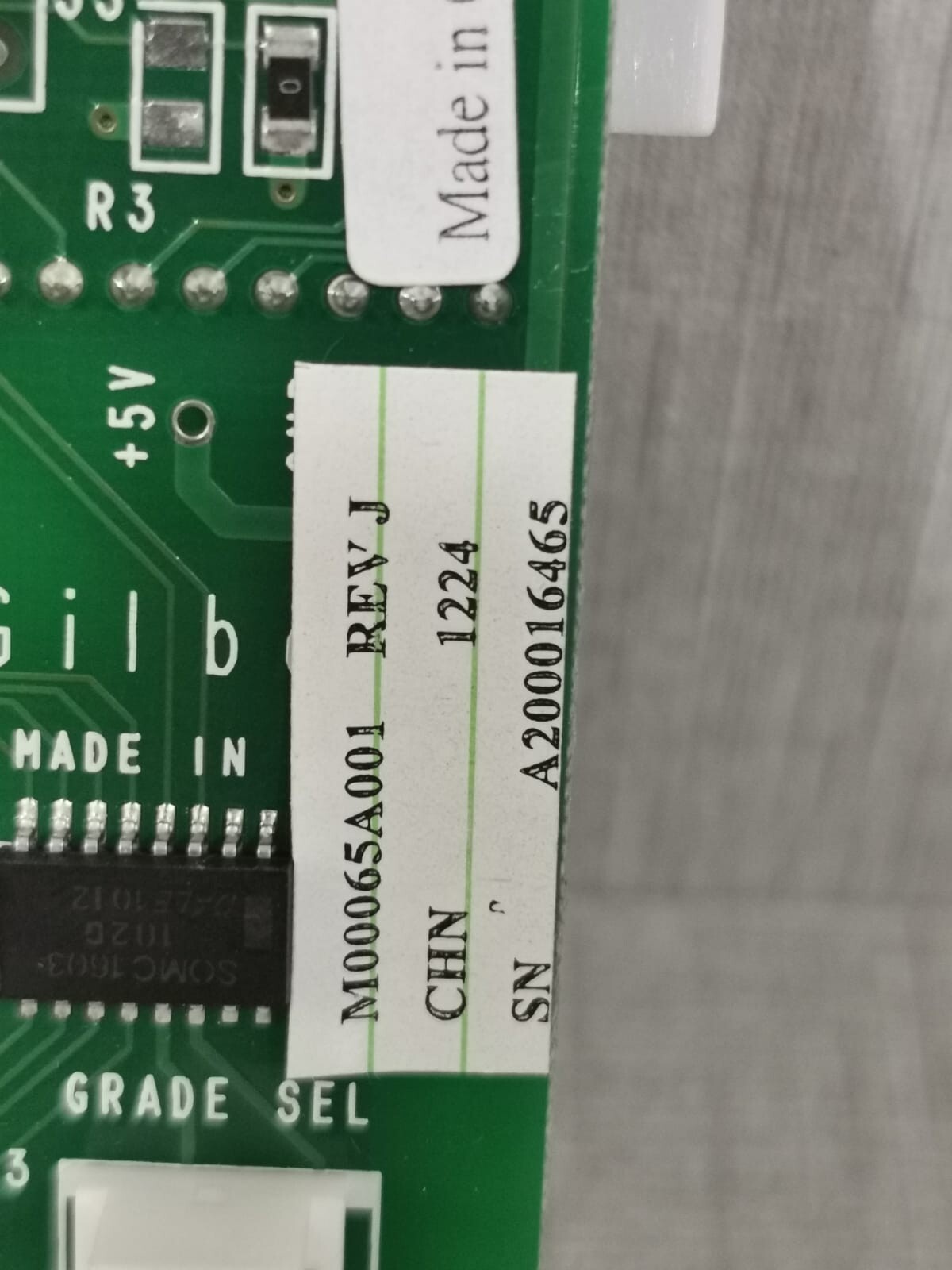 Gilbarco M02652A002 Gilbarco M02652A002 REV G/ M00065A001 Rev J Control Board 6