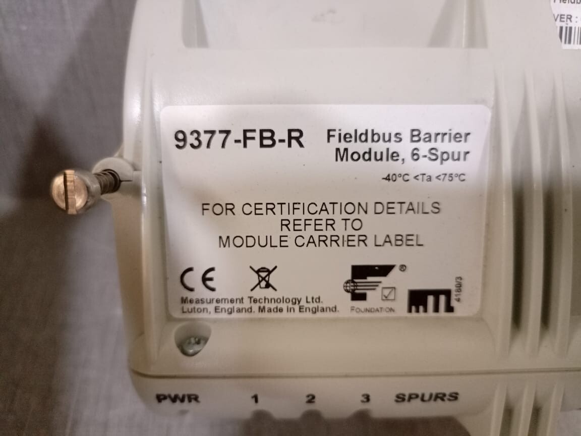 Eaton 9377-FB-R Eaton 9377-FB-R / 9377FBR VER.03 Fieldbus Barrier Module 6-Spur 5