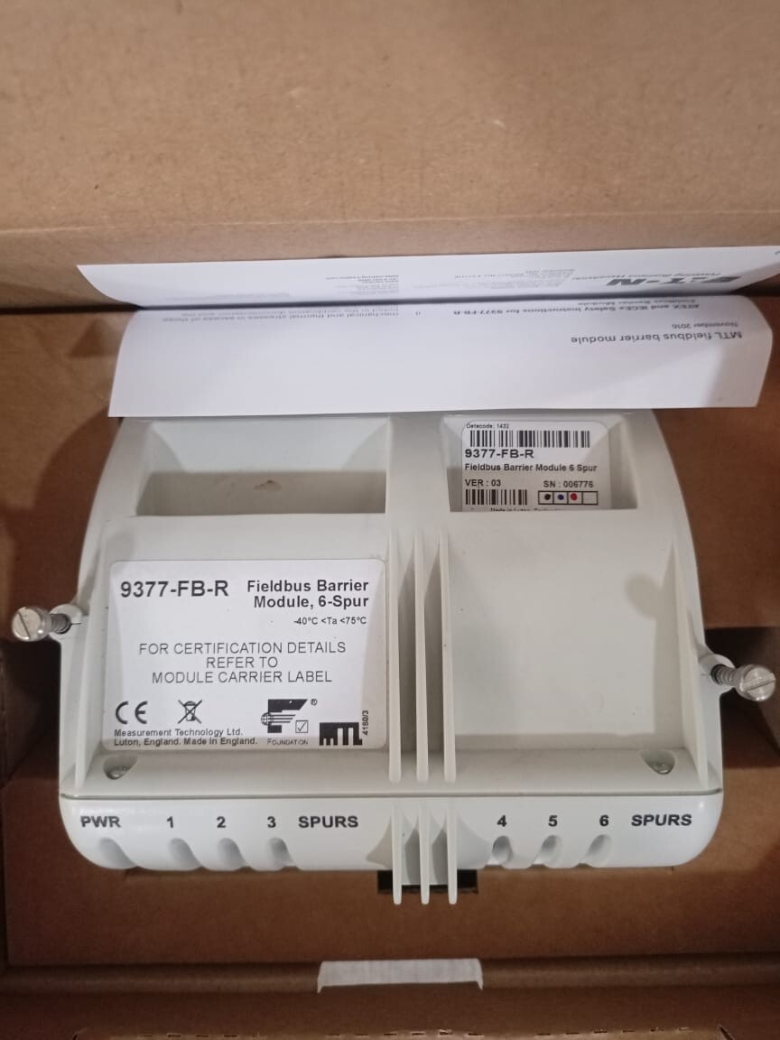 Eaton 9377-FB-R / 9377FBR VER.03 Fieldbus Barrier Module 6-Spur