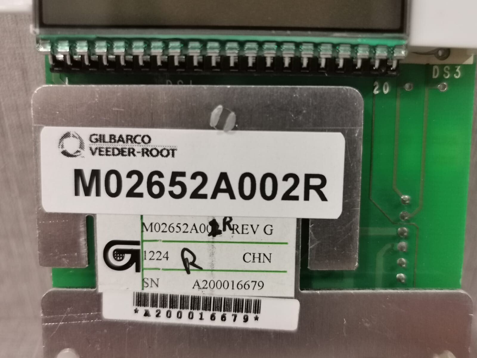 Gilbarco M02652A002R REV.G GILBARCO M02652A002R REV.G/ M00065A001 REV.F 3