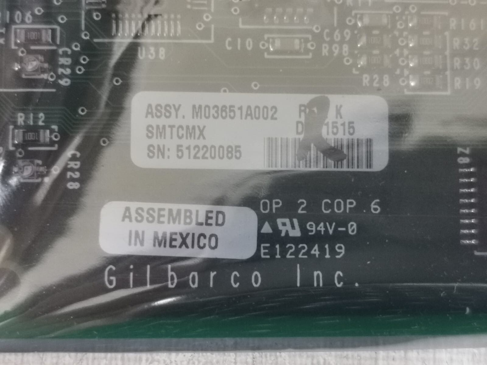 GILBARCO M03651A002 / M03651A002R GILBARCO M03651A002 / M03651A002R Crind Logic Board 3
