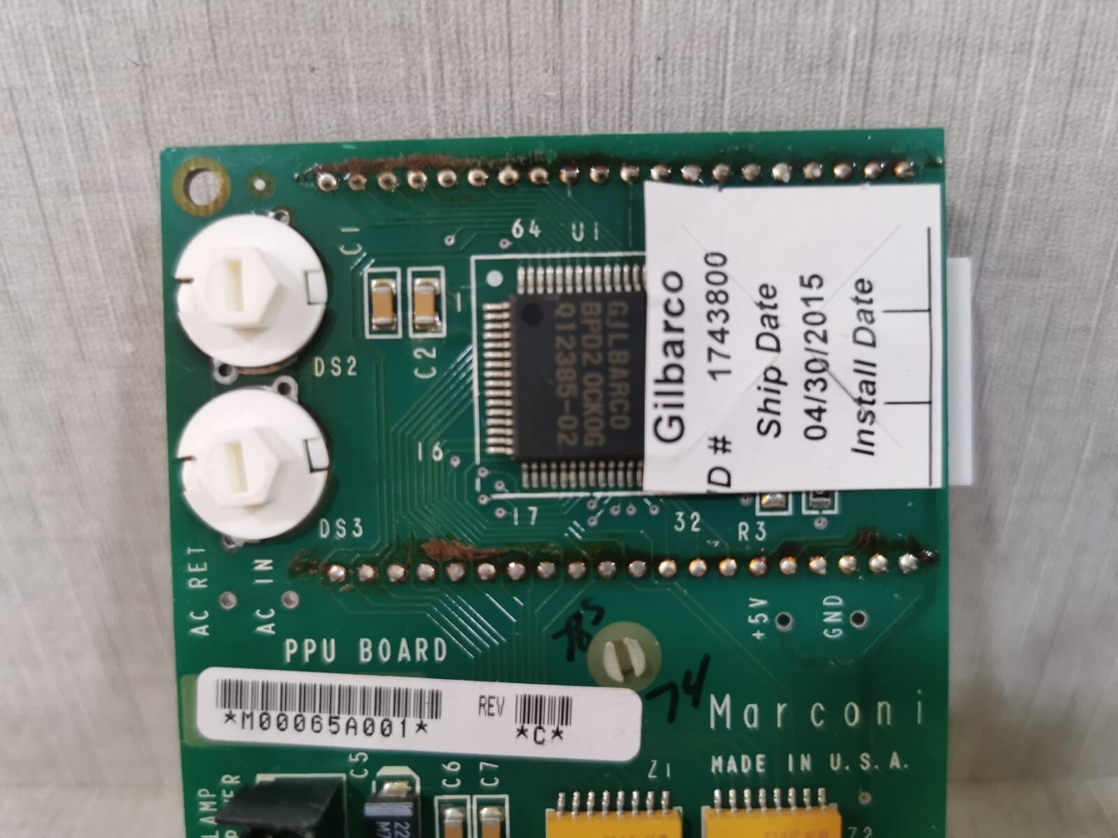 Gilbarco M02652A002R / M00065A001 REV.C GILBARCO M02652A002R / M00065A001 REV.C 3