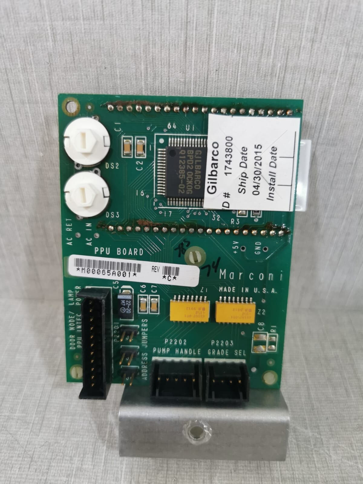 Gilbarco M02652A002R / M00065A001 REV.C GILBARCO M02652A002R / M00065A001 REV.C 4