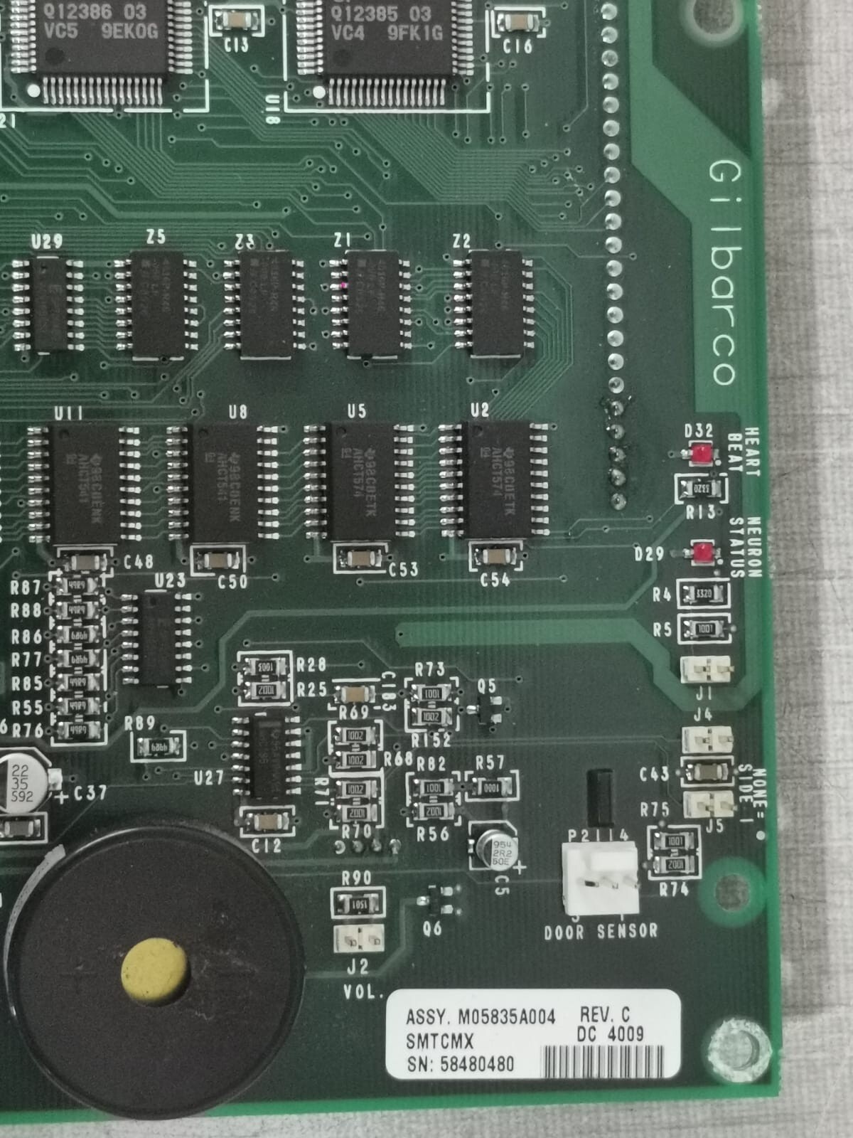 Gilbarco M05835A004 Echelon Gilbarco M05835A004 Pump Door Node-4 Board 2